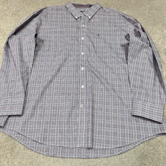 Izod Button Down Shirt Men’s Multicolored Long Sleeve Size XXL - Picture 7 of 11